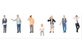 Office workers (7) Figure Set OO/HO Scale